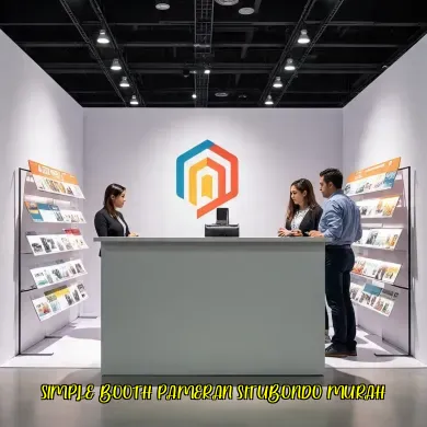 simple booth pameran situbondo murah